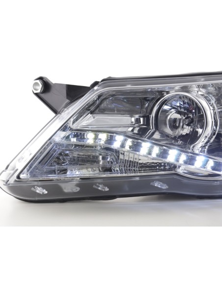 Faro Daylight LED DRL look VW Tiguan 07-11 cromato per guida a destra