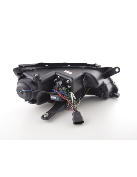 Faro Daylight LED DRL look VW Tiguan 07-11 nero per guida a destra