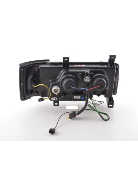 Faro Daylight LED DRL look VW bus tipo T4 90-03 nero per guida a destra