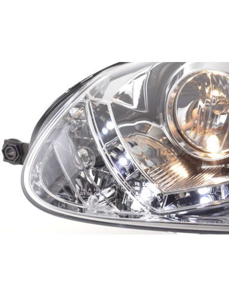 Faro Daylight Luce di marcia diurna a LED VW Golf 5 tipo 1K 03-08 cromato per guida a destra