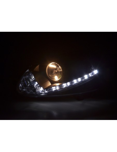 Faro diurno Luce di marcia diurna a LED VW Golf 5 tipo 1K 03-08 nero per guida a destra