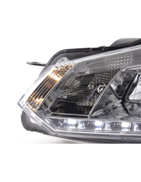 Faro diurno Luci di marcia diurna a LED VW Golf 6 tipo 1K 08- cromato per guida a destra