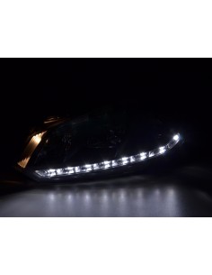 Faro diurno Luci di marcia diurna a LED VW Golf 6 tipo 1K 08- nero per guida a destra 2