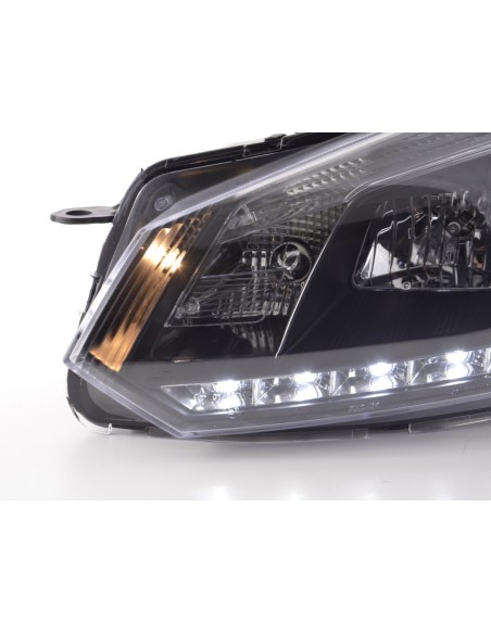 Faro diurno Luci di marcia diurna a LED VW Golf 6 tipo 1K 08- nero per guida a destra