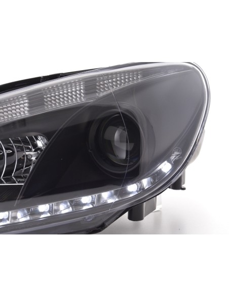 Faro diurno Luci di marcia diurna a LED VW Golf 6 tipo 1K 08- nero per guida a destra