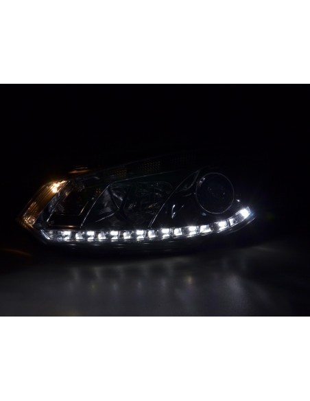 Faro diurno Luci di marcia diurna a LED VW Golf 6 tipo 1K 08- cromato per guida a destra