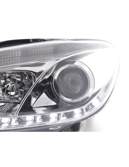 Faro diurno Luci di marcia diurna a LED VW Golf 6 tipo 1K 08- cromato per guida a destra