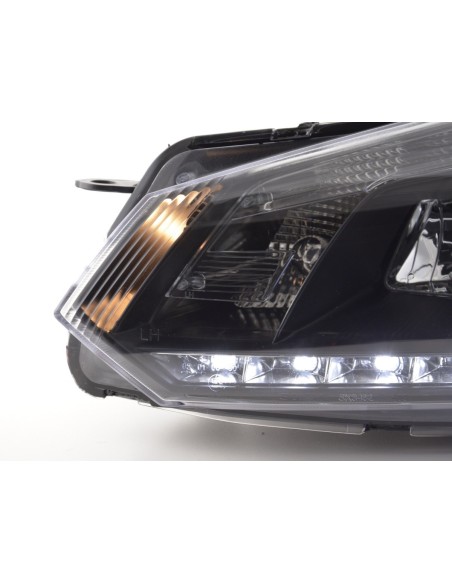 Faro diurno Luci di marcia diurna a LED VW Golf 6 tipo 1K 08- nero per guida a destra