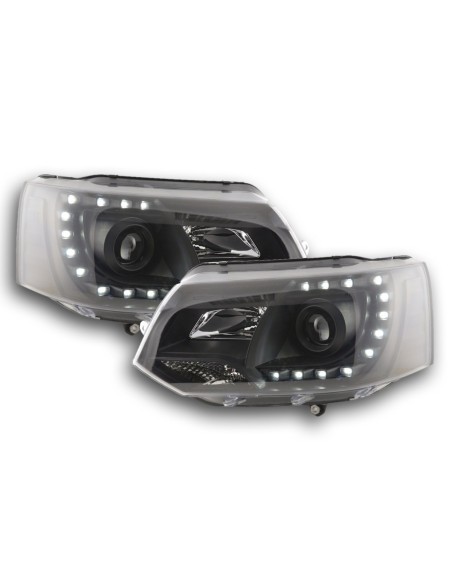 Set fari Daylight Luci di marcia diurna a LED VW Bus T5 dal 2009 nere
