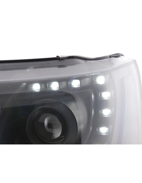 Set fari Daylight Luci di marcia diurna a LED VW Bus T5 dal 2009 nere