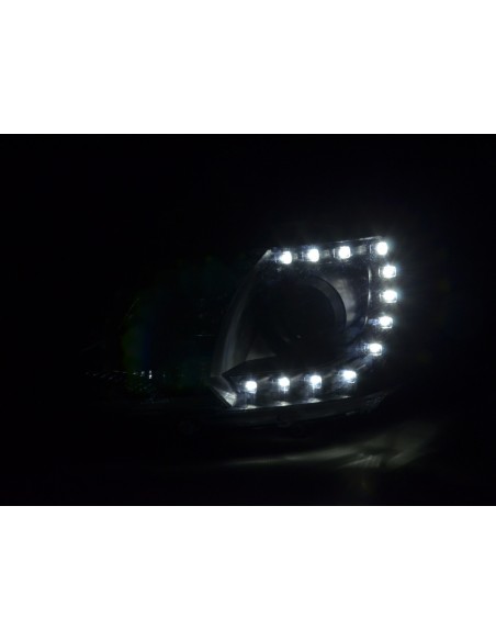 Set fari Daylight Luci di marcia diurna a LED VW Bus T5 dal 2009 nere