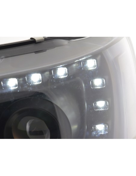 Set fari Daylight Luci di marcia diurna a LED VW Bus T5 dal 2009 nere