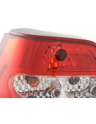 Fanali posteriori VW Golf 4 98-02, rosso / trasparente