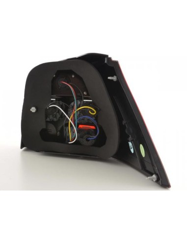 Fanali posteriori VW Golf 4 98-02, rosso / trasparente