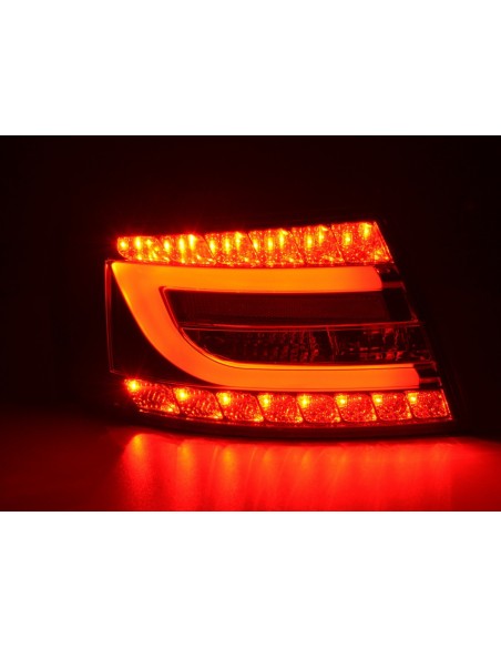 Fanali posteriori a LED set Audi A6 Limo (4F) 04-08 rosso / trasparente