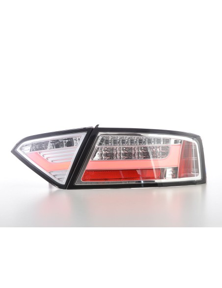 Fanali posteriori a LED Lightbar Audi A5 8T Coupe / Sportback 07-11 cromato