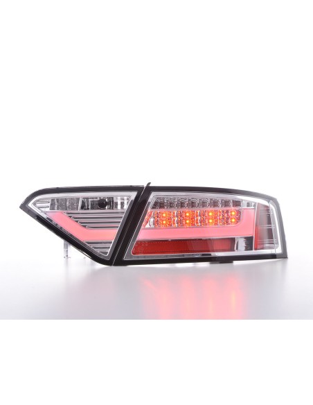 Fanali posteriori a LED Lightbar Audi A5 8T Coupe / Sportback 07-11 cromato