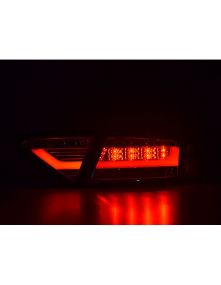 Fanali posteriori a LED Lightbar Audi A5 8T Coupe / Sportback 07-11 cromato