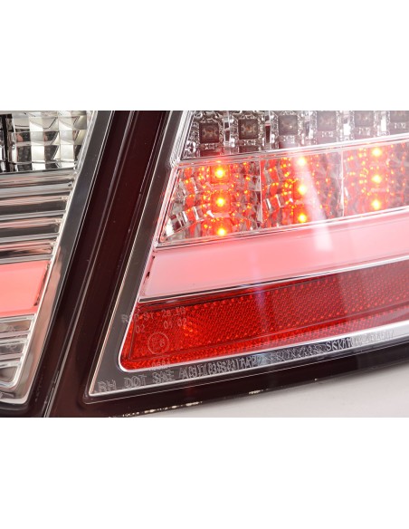 Fanali posteriori a LED Lightbar Audi A5 8T Coupe / Sportback 07-11 cromato