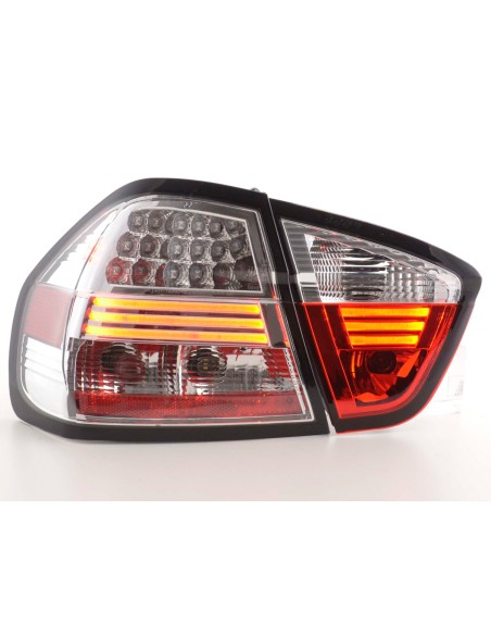 Fanali posteriori a LED set BMW Serie 3 E90 berlina 05-08 cromato