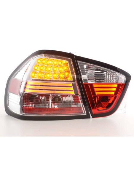 Fanali posteriori a LED set BMW Serie 3 E90 berlina 05-08 cromato