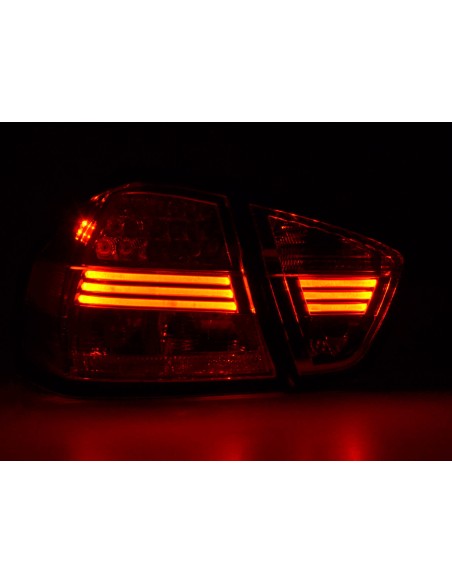 Fanali posteriori a LED set BMW Serie 3 E90 berlina 05-08 cromato