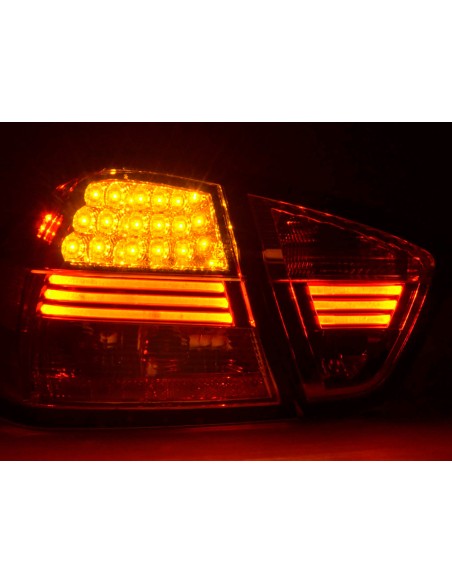 Fanali posteriori a LED set BMW Serie 3 E90 berlina 05-08 cromato