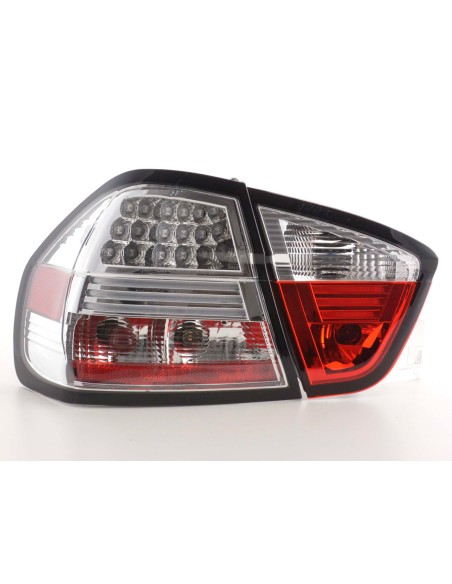 Fanali posteriori a LED set BMW Serie 3 E90 berlina 05-08 cromato