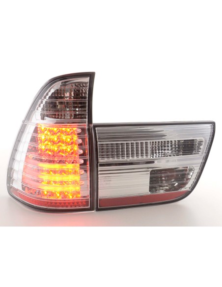Fanali posteriori a LED BMW X5 E53 98-02 cromati