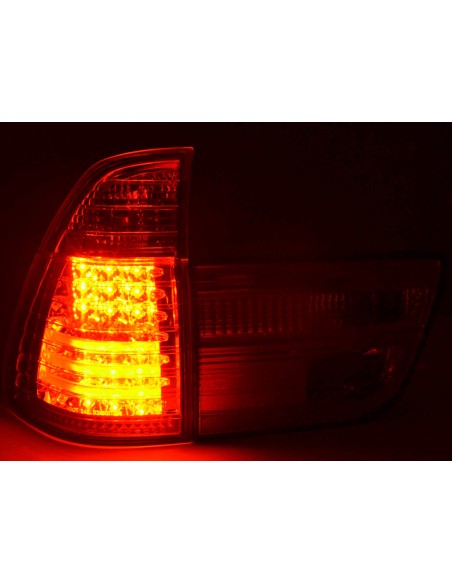 Fanali posteriori a LED BMW X5 E53 98-02 cromati