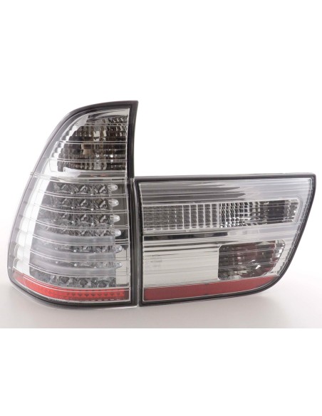 Fanali posteriori a LED BMW X5 E53 98-02 cromati