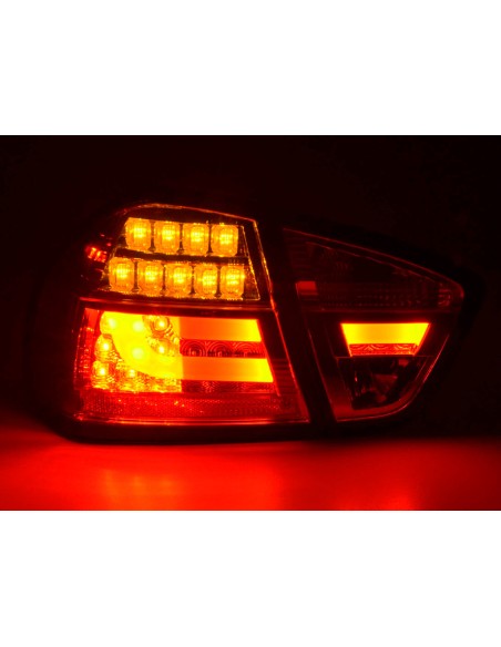 Fanali posteriori a LED set BMW Serie 3 E90 Limo 05-08 rosso / trasparente