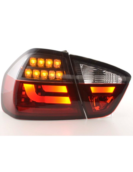 Set di luci posteriori a LED BMW Serie 3 E90 Limo 05-08 rosso / nero