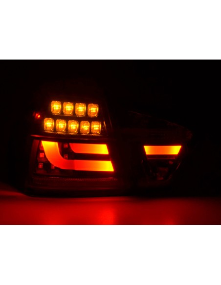 Set di luci posteriori a LED BMW Serie 3 E90 Limo 05-08 rosso / nero