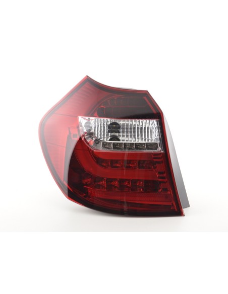 Fanali posteriori a LED set BMW Serie 1 E87 / E81 3/5 porte. 04-06 trasparente / rosso