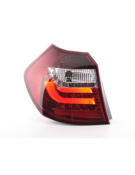 Fanali posteriori a LED set BMW Serie 1 E87 / E81 3/5 porte. 07-11 trasparente / rosso