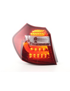 Fanali posteriori a LED set BMW Serie 1 E87 / E81 3/5 porte. 07-11 trasparente / rosso 2