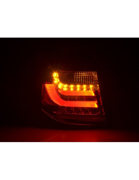 Fanali posteriori a LED set BMW Serie 1 E87 / E81 3/5 porte. 07-11 trasparente / rosso