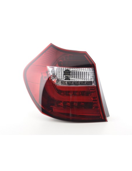 Fanali posteriori a LED set BMW Serie 1 E87 / E81 3/5 porte. 07-11 trasparente / rosso