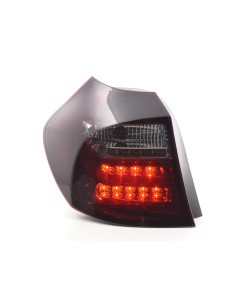 Fanali posteriori a LED set BMW Serie 1 E87 / E81 3/5 porte. 04-07 rosso / nero
