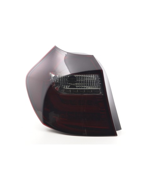 Fanali posteriori a LED set BMW Serie 1 E87 / E81 3/5 porte. 04-07 rosso / nero