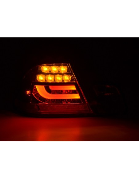 Set di luci posteriori a LED BMW Serie 3 E46 Coupé 03-07 rosso / trasparente