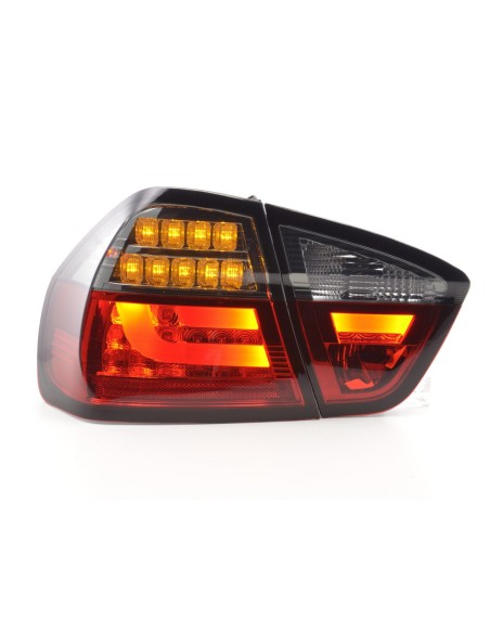 Set di luci posteriori a LED BMW Serie 3 E90 Limo 05-08 rosso / nero