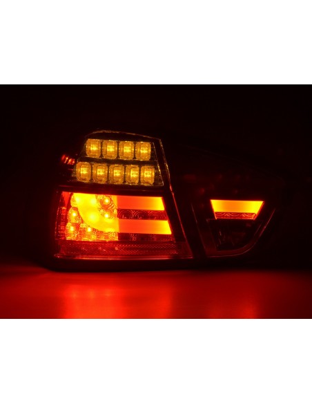 Set di luci posteriori a LED BMW Serie 3 E90 Limo 05-08 rosso / nero