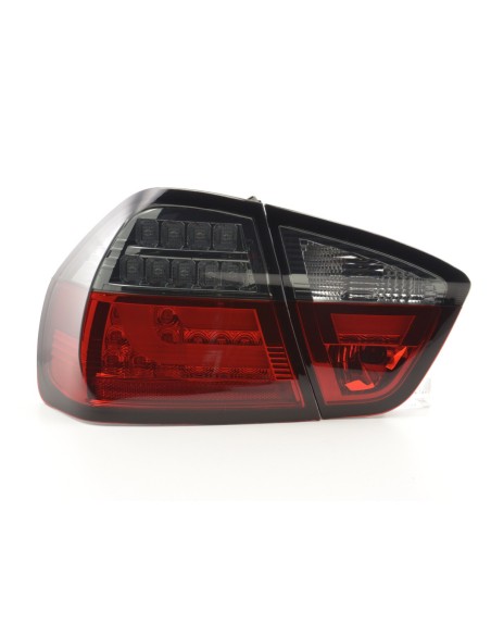 Set di luci posteriori a LED BMW Serie 3 E90 Limo 05-08 rosso / nero