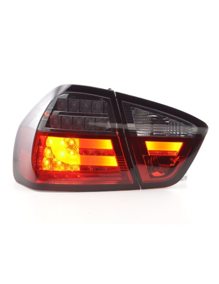 Set di luci posteriori a LED BMW Serie 3 E90 Limo 05-08 rosso / nero