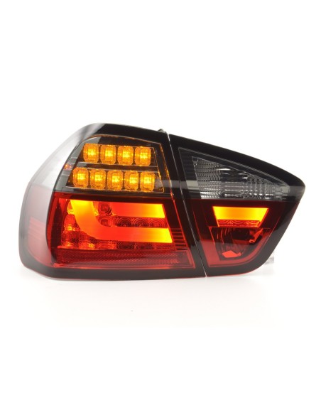 Set di luci posteriori a LED BMW Serie 3 E90 Limo 05-08 rosso / nero