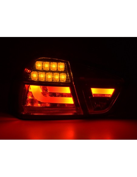 Set di luci posteriori a LED BMW Serie 3 E90 Limo 05-08 rosso / nero