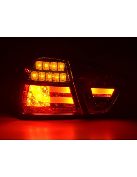Set di luci posteriori a LED BMW Serie 3 E90 Limo 05-08 rosso / nero