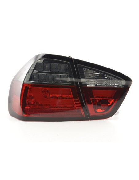 Set di luci posteriori a LED BMW Serie 3 E90 Limo 05-08 rosso / nero